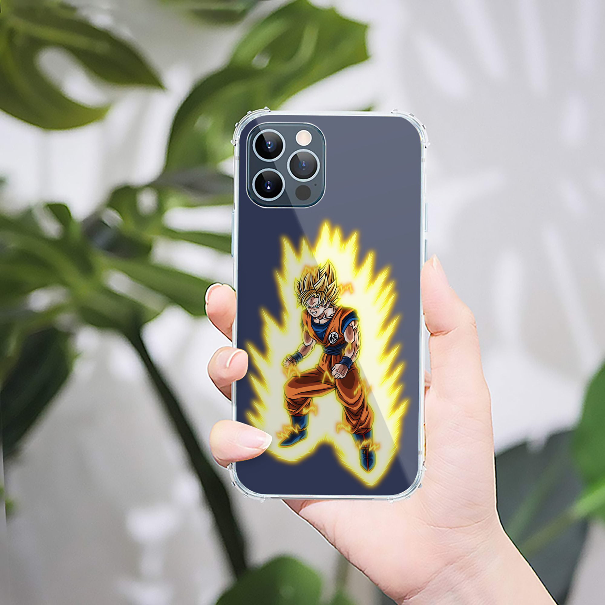 （画像用） ドラゴンボール 孫悟空（そん ごくう）Son Goku カカロット DRAGON BALL Kakarotto 【iPhone 12シリーズ対応】透明スマホケース（クリアソフトケース）